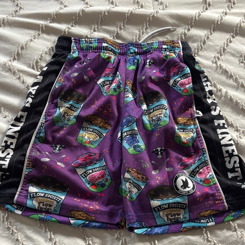 Flow Society Kids' Purple Graphic Shorts